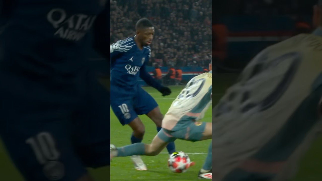 Never skip leg day… 🫣 #psg #dembele #doue #kvara #barcola #skills