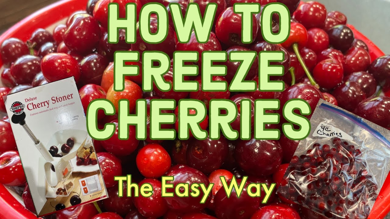 How to Freeze Cherries - Using the NorPro Deluxe Cherry Stoner