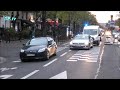 Paris Police  cars large convoy