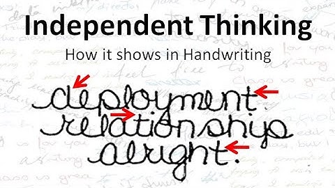 How Independent Thinking shows in Handwriting (Graphology) #shorts