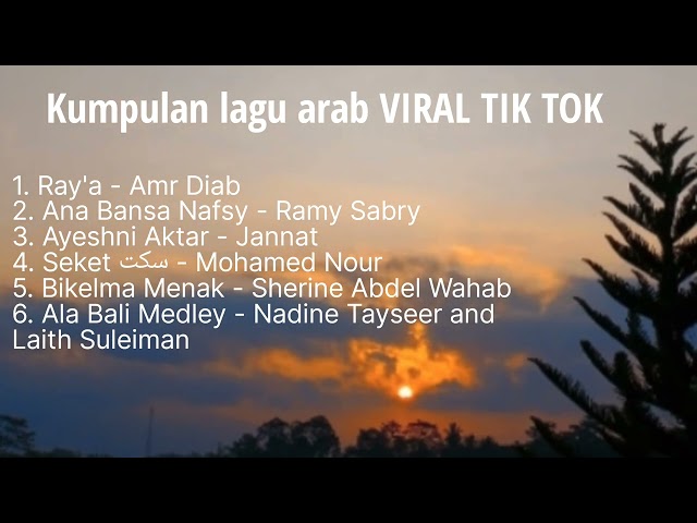 Kumpulan Lagu Arab Viral Tiktok terbaru|song Arabic class=