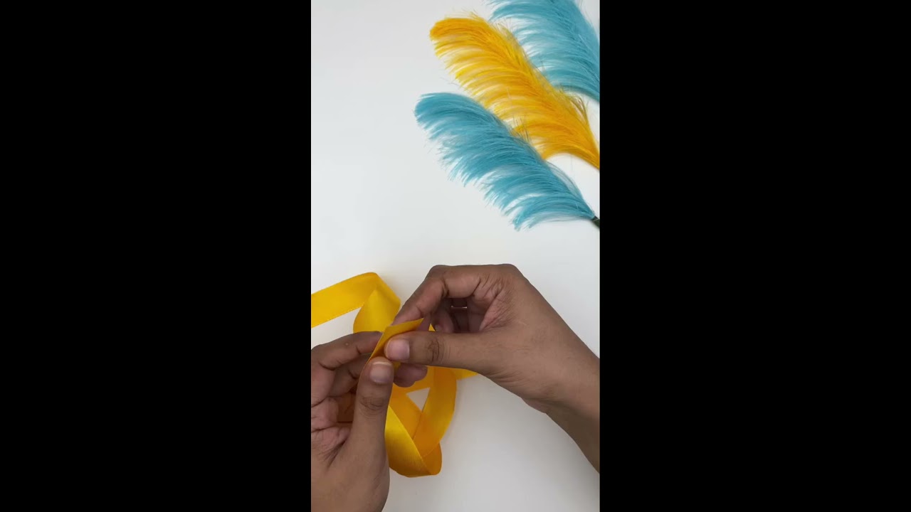 DIY Satin Ribbon Reed Flowers / Ribbon Craft / Flowers making out of Ribbon / Ribbon flowers #shorts