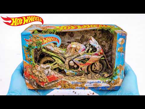ASMR Hot Wheels Hot Wheels Motorcycle Racing | Satisfying Hotwheels Car Cleaning thumbnail