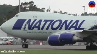 National Air Cargo B747-400F Departure From CHC