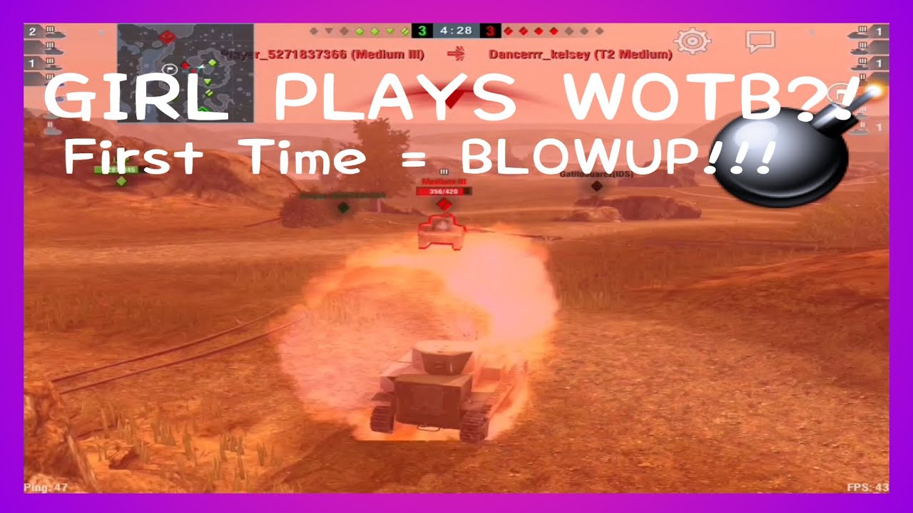GIRL PLAYS WORLD OF TANKS BLITZ FOR FIRST TIME!