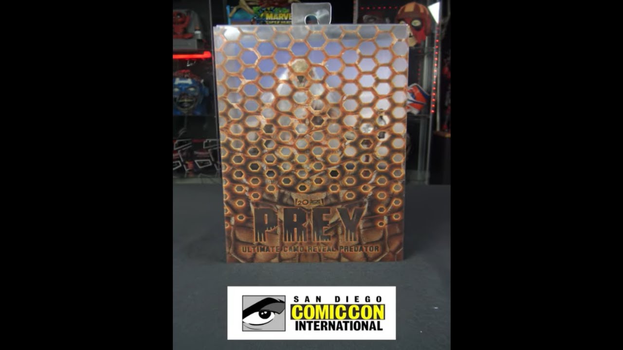 SDCC Prey Camo Predator Neca Exclusive Action Figure Unboxing 2024