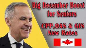 Breaking December Update | CPP, OAS & GIS Increases | New Monthly Amounts Revealed