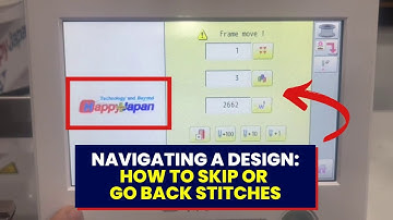 Navigating a Design: How to Skip or Go Back Stitches | Happy Panel