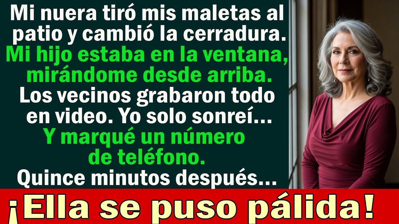 Mi nuera me echó de la casa y cambió la cerradura  15 minutos después, se puso pálida