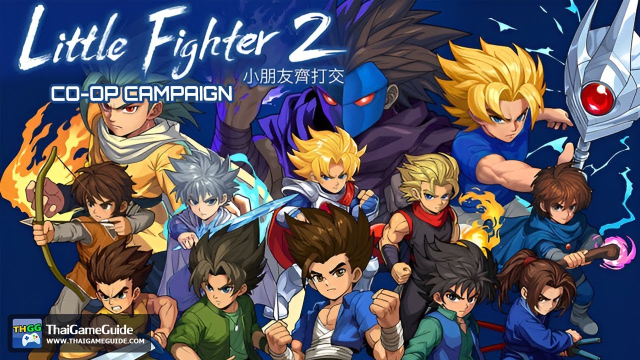 Little Fighter 2 Remastered — Action Adventure (8-Player Online Co-op) Stage Mode Easy Full Gameplay