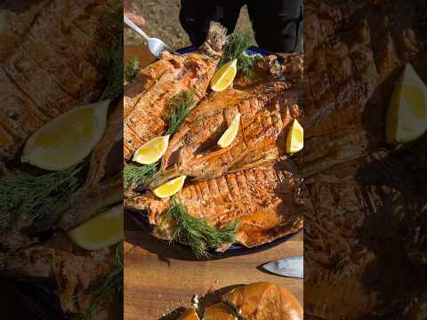 Шашлык из форели на мангале #форель #рыба #шашлык