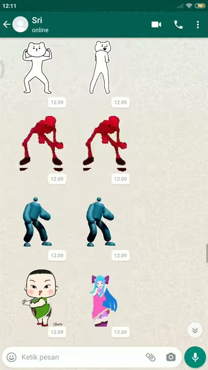 Meme stiker WhatsApp joget || ada yang spesial di bawah?