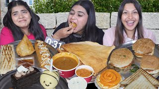 Guess The Words Food Challenge | Paneer Dosa, Spicy Burger, Samosa, Vada Pav, Cheese Hot Dog, Pastry