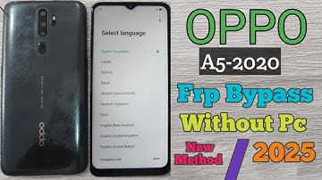 OPPO A5 2020 Google Account/Frp Bypass ! Without Pc ! New Update 2025