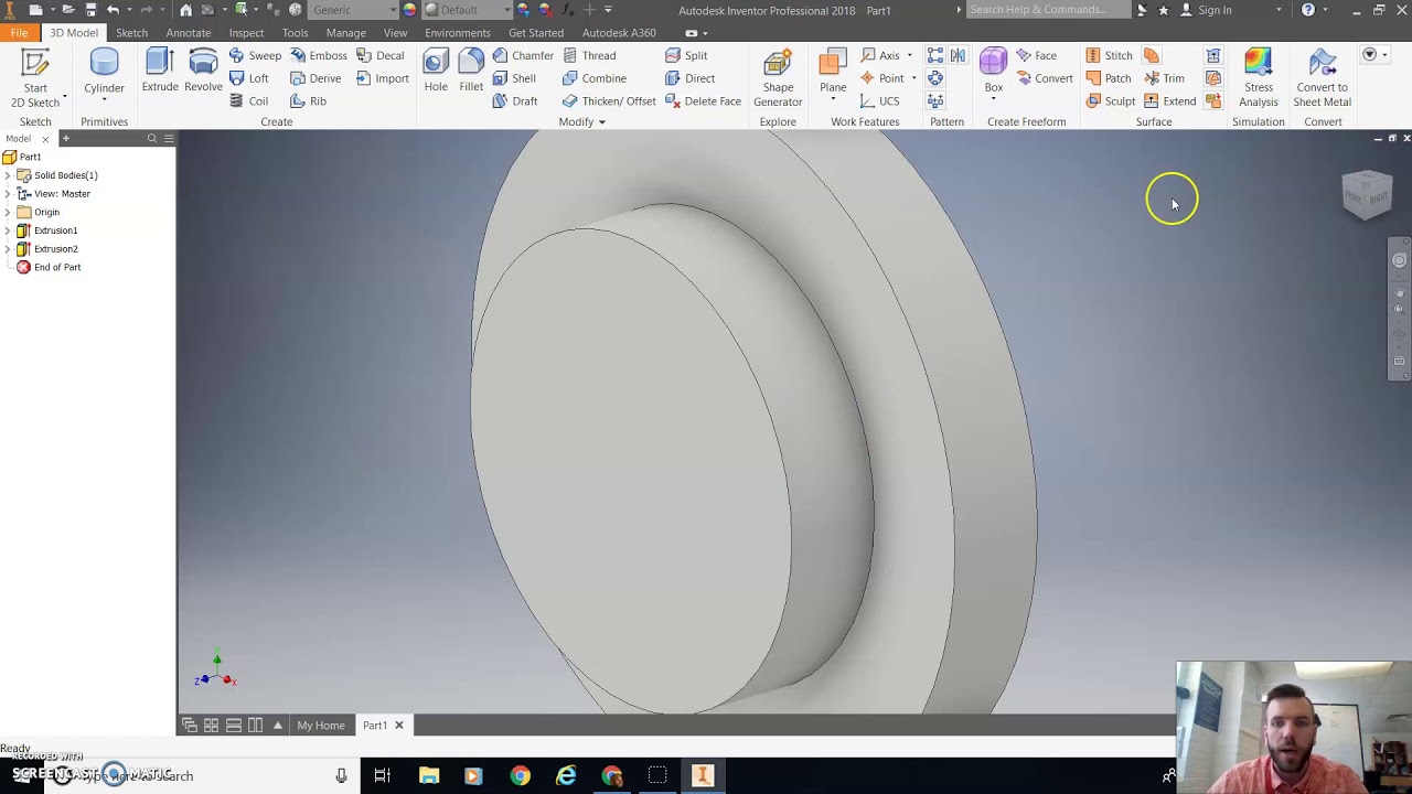 IED 7.1 #8 .ipt file Inventor 2018 - YouTube