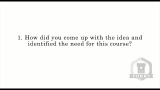 Forrts Pedagogies With Thomas Rhys Evans Question 1 Course Idea