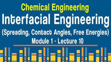 Interfacial engineering | Module 1 | Lecture 4 - Spreading, Contact Angles, Free Energies