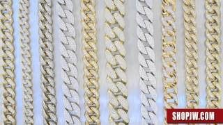 Download Lagu .925 Silver Iced Out Miami Cuban Link Necklaces And Bracelets || Shopjw MP3