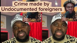 A South African man on Crime committed are crazy