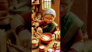 Adorable Dadi Doll Cooking Rava Idli | Miniature Indian Village Life ❤️