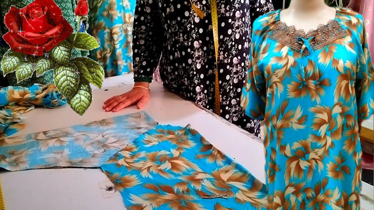 تفصيل وخياطة كندورة بكم غاكلون بطريقة مبسطة لكل مبتدئة❤️ الا بغيتي اتكوني محترفة تبعي بشرى العميرية👍