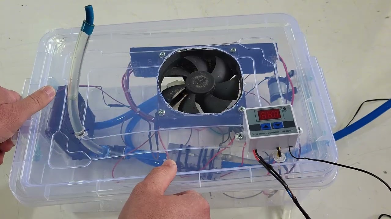 Başka yok Akvaryum soğutma sitemi yaptık!