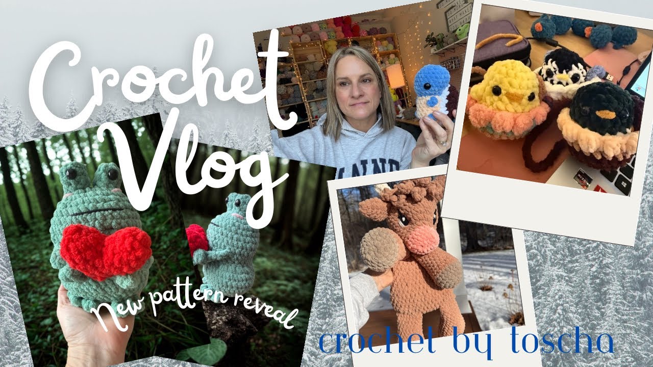 Weekly Crochet Vlog, New Pattern Reveal, inventory and pricing items
