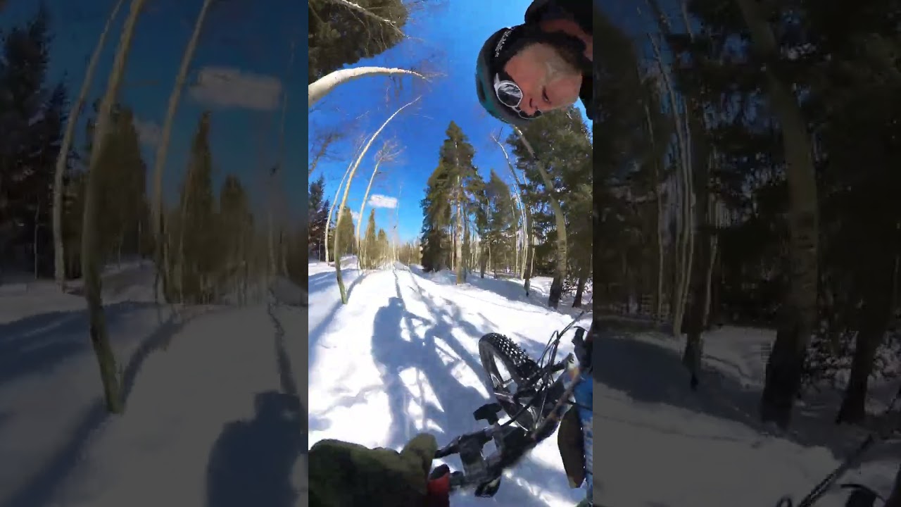 insta360 x3 Snow singletrack drifting