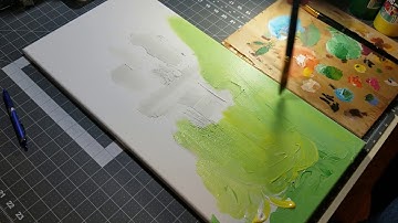 Four Seasons abstract art painting Part 2 Summer ( time lapse )