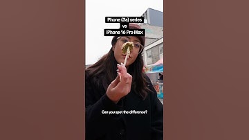 Phone (3a) series vs iPhone 16 Pro Max