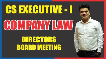 CS EXECUTIVE 1 | COMPANY LAW VOL 2| DIRECTOR NEW BOARD MEETING | BY NKJ SIR | CS NKJ CS CLASSES