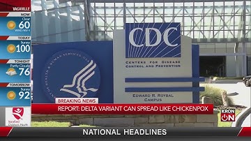 Delta variant just as contagious as chickenpox, CDC says