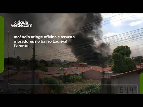 Fire breaks out at workshop, alarming residents of the Lourival Parente neighborhood