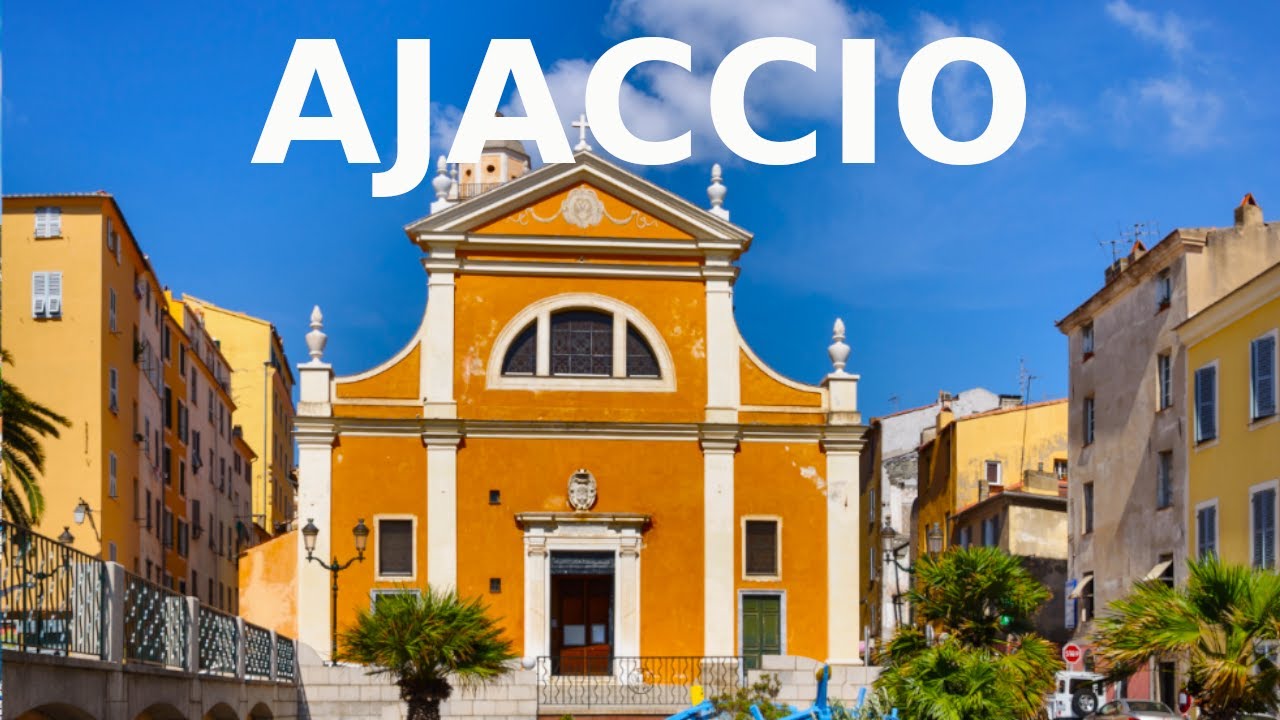 Visiting Ajaccio BEAUTIFUL Church In the Center Of Corsica, France - 4K Walking Tour Vlog