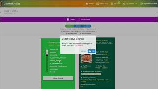 Order status management and feedback