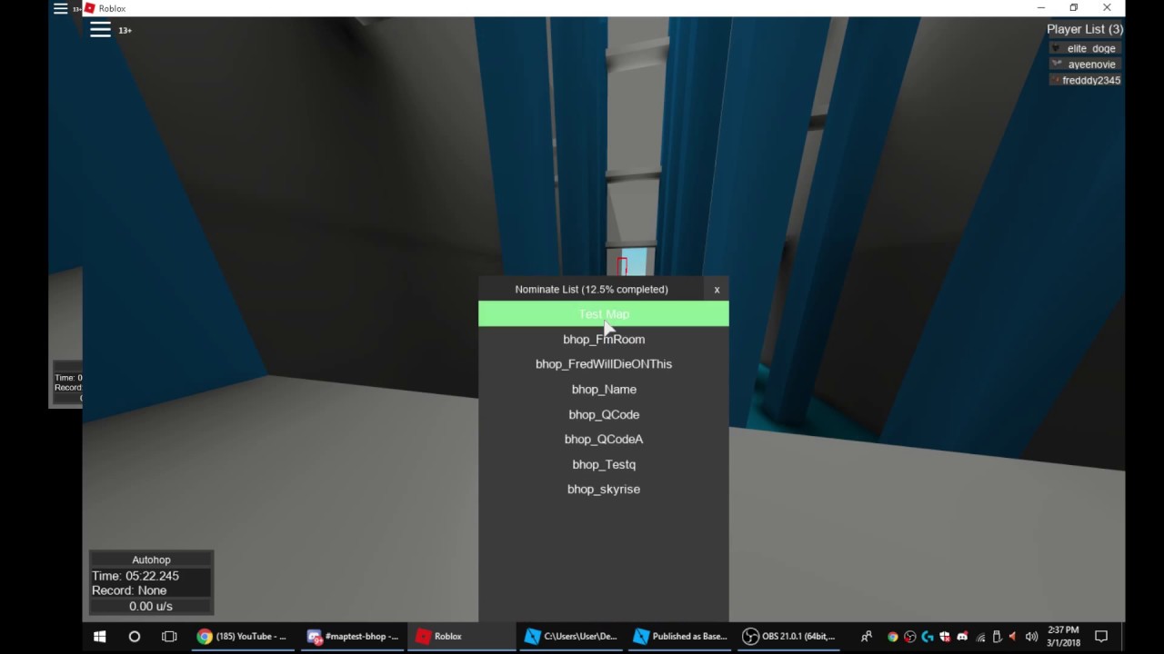 Roblox How To Make A Bhop Map Youtube - roblox bhop discord