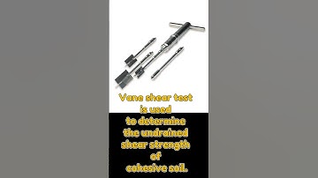 What is the use of Vane Shear test?