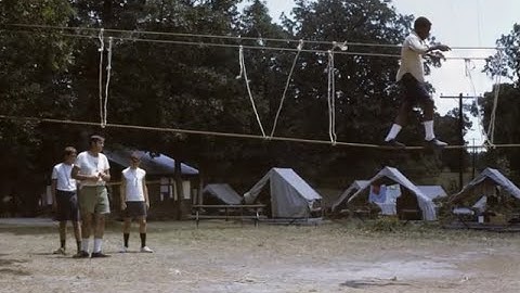 Boy Scout Troop 469 at H. Roe Bartle Scout Reservation Osceola MO Camp 7-25-1970