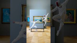 Dancer meets fencer inside a museum 📸 Photos by me feat. Enzo Lefort 📍Le Petit Palais #art #sport
