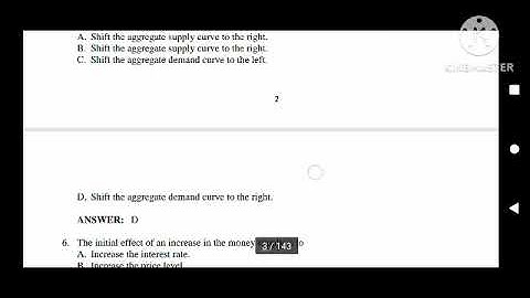 Macroeconomics and microeconomic exit exam sample questions