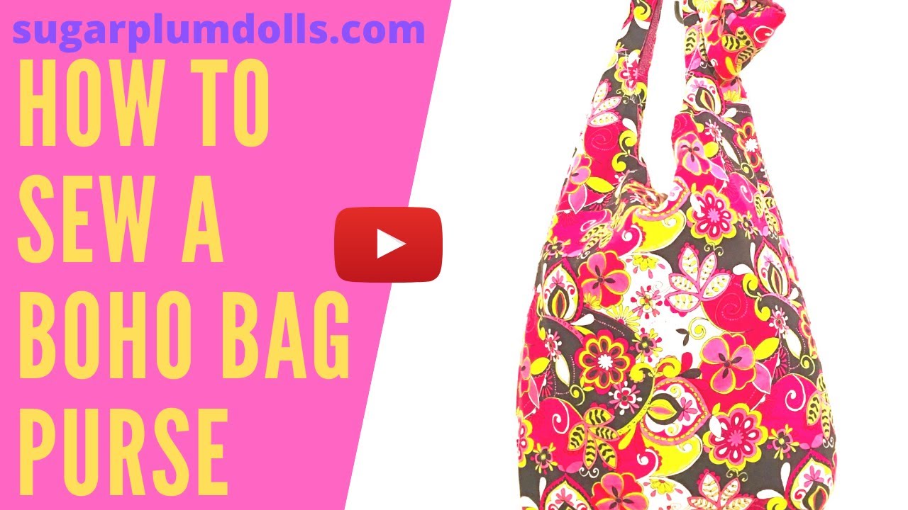 Boho Sling Bag Tutorial  Boho bag pattern, Bags tutorial, Bag
