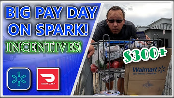 BIG PAY SPARK DAY! Get the Incentives! -Walmart Spark and Doordash Deliveries Ride Along