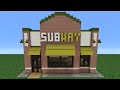 Minecraft Tutorial: How To Make A Subway (Restaurant)