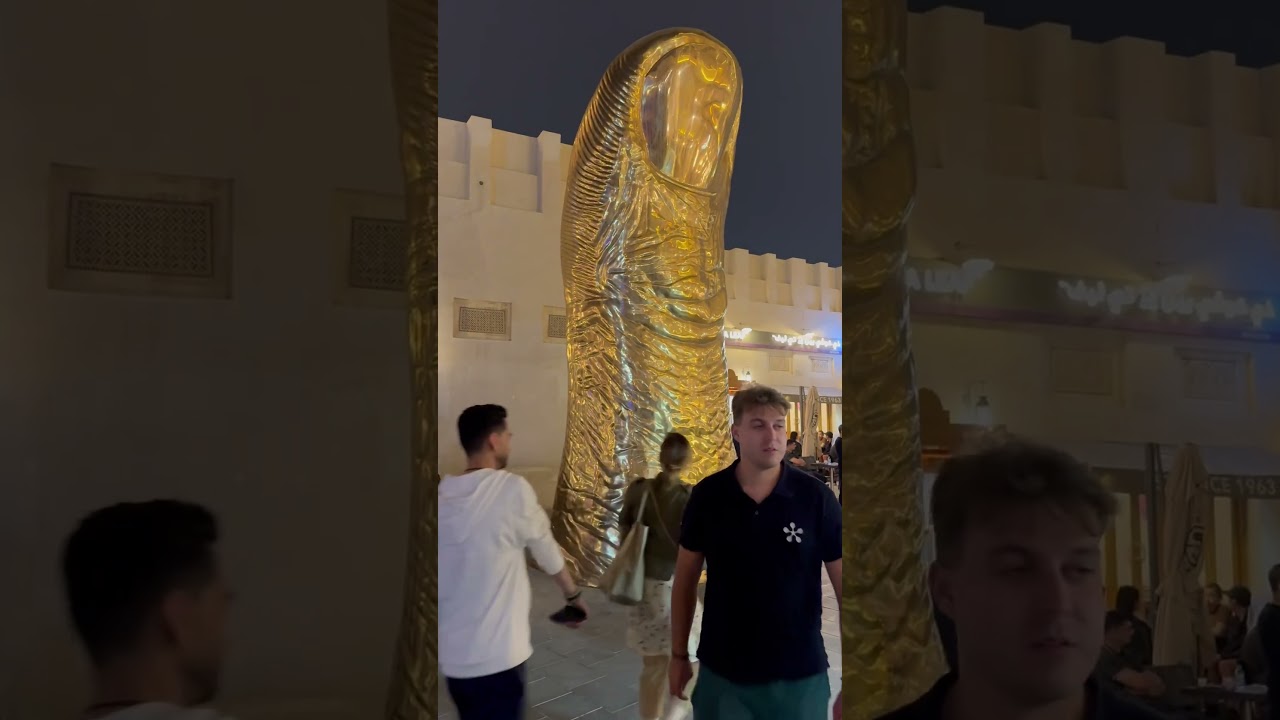 Golden Thumb in Souq Waqif, Doha, Qatar 