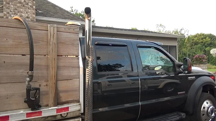 2006 F550 6.0 Powerstroke Powermax straight pipe: start up, walk around, and revs