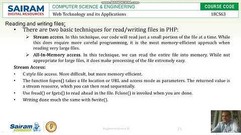 Lecturevideo_18CS63_ Module4_ Php_Part-7_Raghavendrarao B