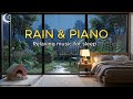 Rainy Garden Night – Cozy Room, Sleeping Dog &amp; Gentle Piano | Moon Melody