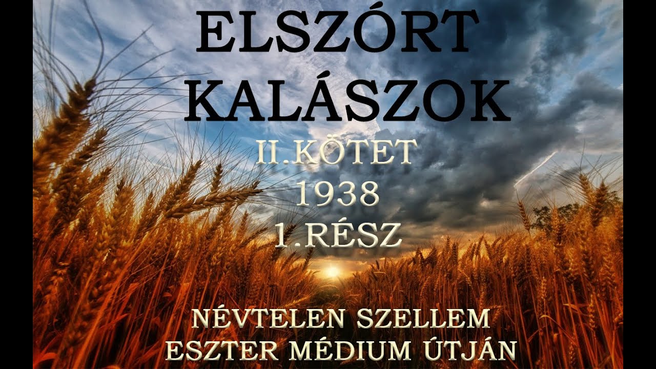 ELSZÓRT KALÁSZOK - NÉVTELEN SZELLEM ESZTER MÉDIUM ÚTJÁN -II.KÖTET