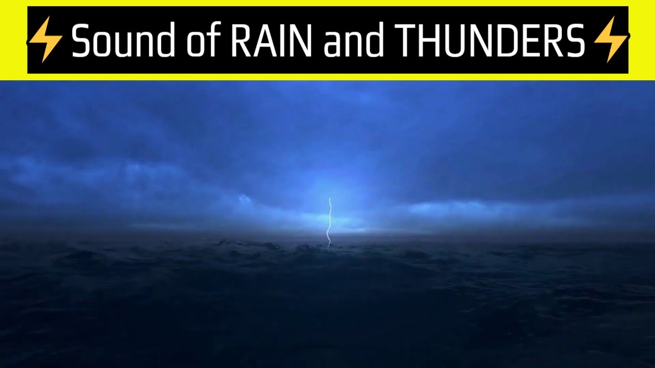 Sonido de lluvia y truenos para DORMIR ⚡ sounds rainfall - CALMA LA ...