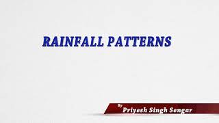 Rainfall Pattern in India - UPSC Video Lectures - EPatya.com
